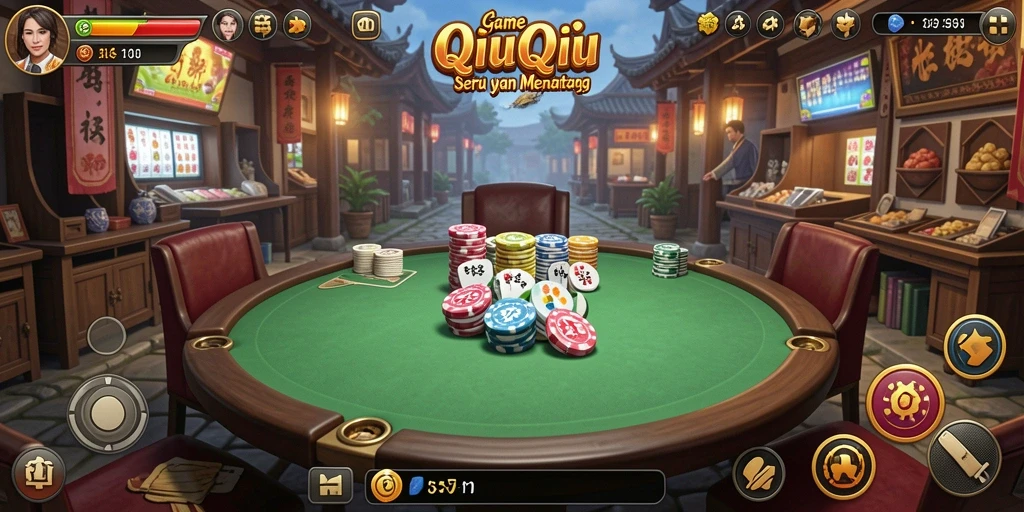 Tampilan gameplay seru dalam 55RT QiuQiu.