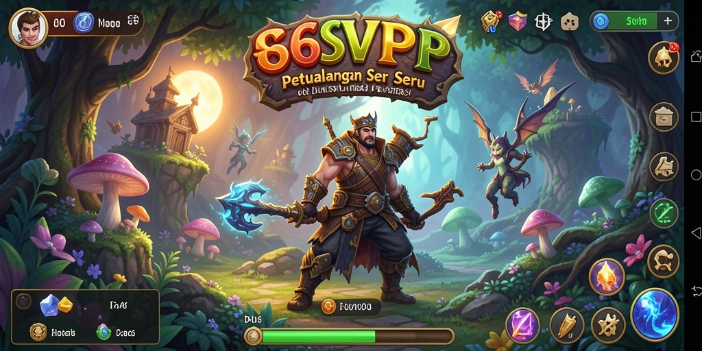 Screenshot gameplay 6SVIP menampilkan aksi petualangan di dunia fantasi.