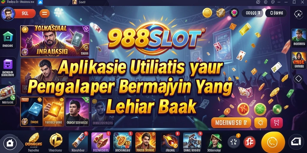 Tampilan antarmuka aplikasi 988SLOT yang menarik dan fungsional.