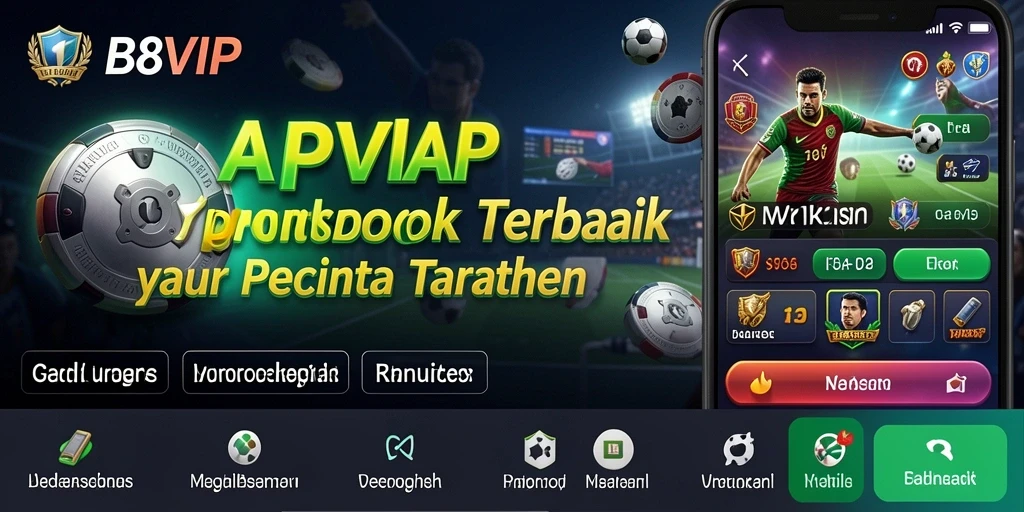 Screenshot B8VIP menampilkan antarmuka taruhan olahraga yang menarik.