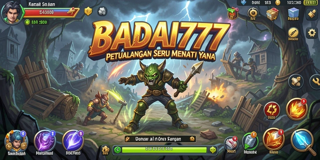Gameplay seru dalam petualangan epik BADAI777.