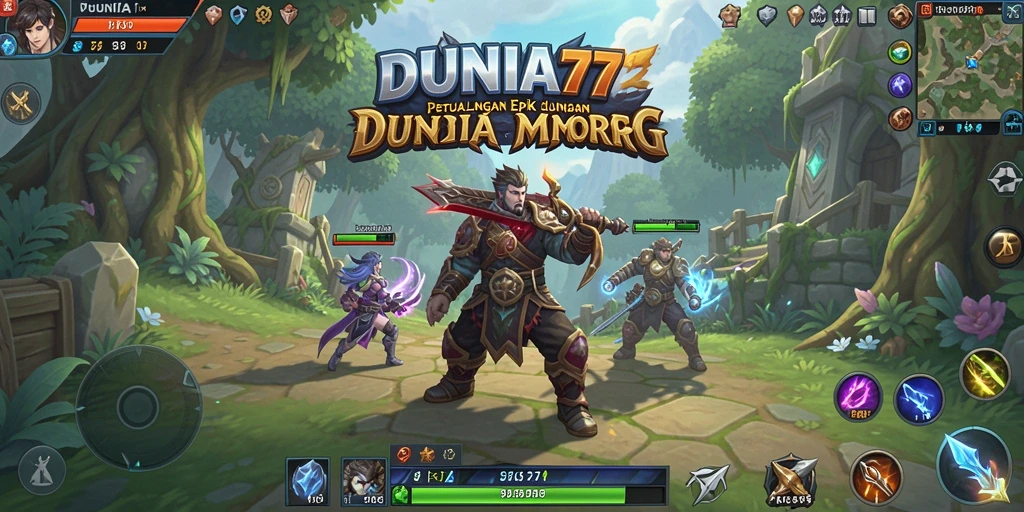 Tampilan gameplay DUNIA77 yang menegangkan dan menakjubkan.