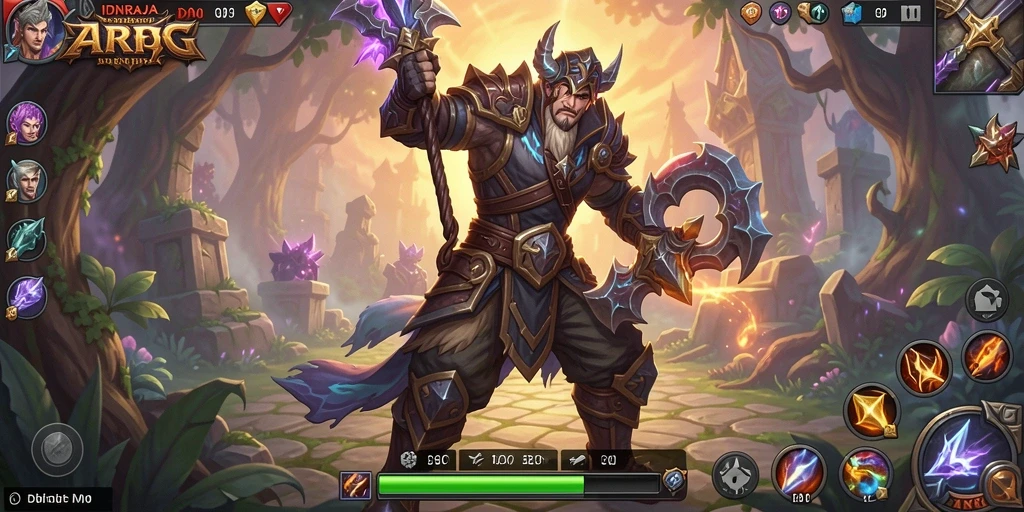 Tampilan gameplay ARPG yang menakjubkan di IDNRAJA.