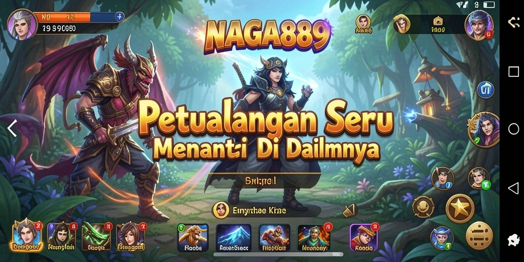 Screenshot utama NAGA889 menampilkan aksi petualangan seru di dunia yang penuh tantangan.