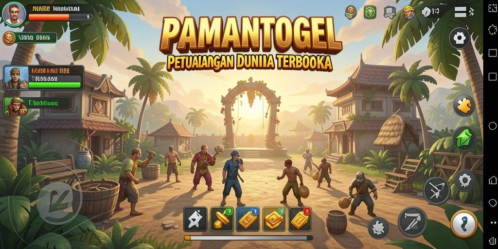 Tampilan menakjubkan dari gameplay Open World PAMANTOGEL yang mengasyikkan.