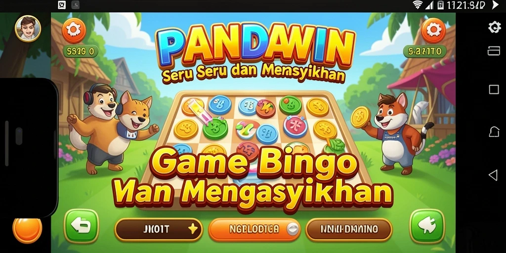 Tampilan seru gameplay Bingo di PANDAWIN.