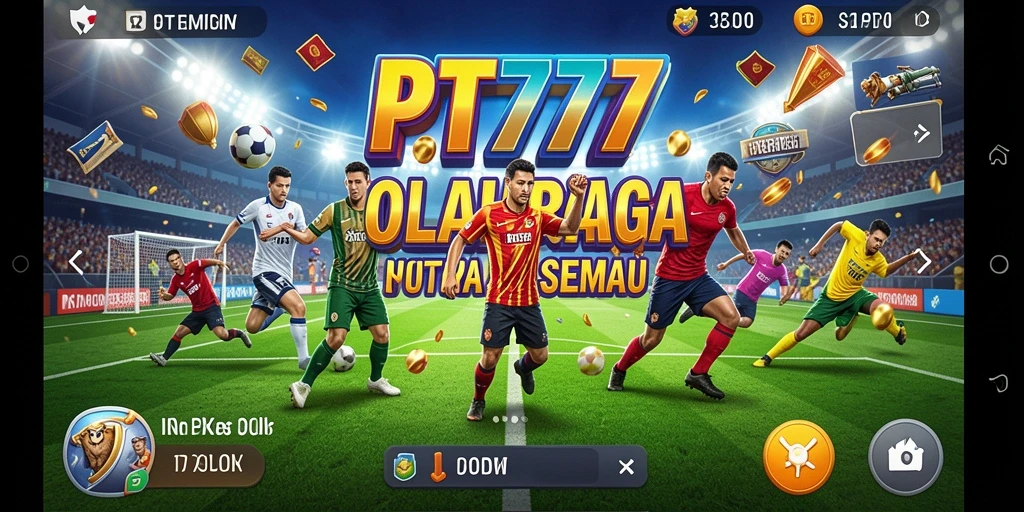Tampilan gameplay PT777 menampilkan aksi olahraga yang mendebarkan.