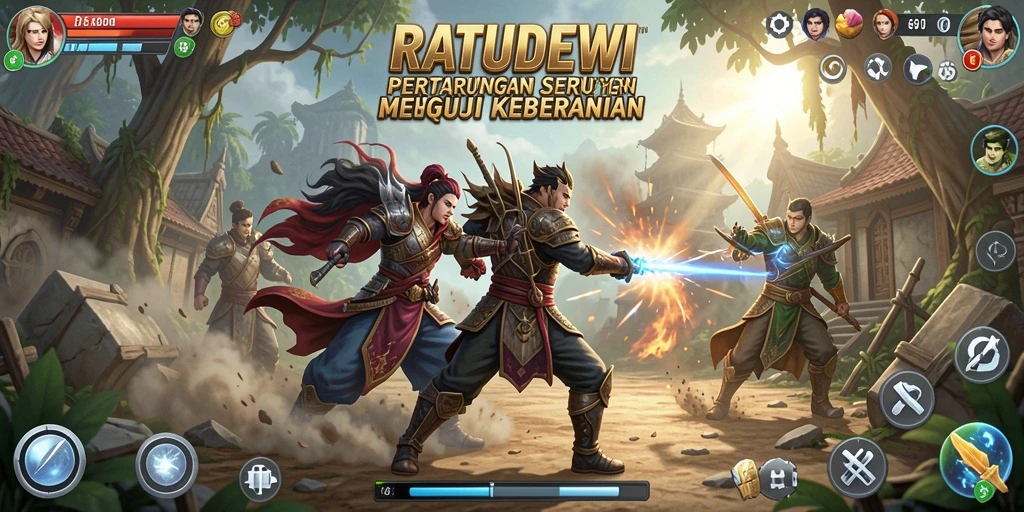 Tampilan menarik dan seru selama pertarungan di RATUDEWI.