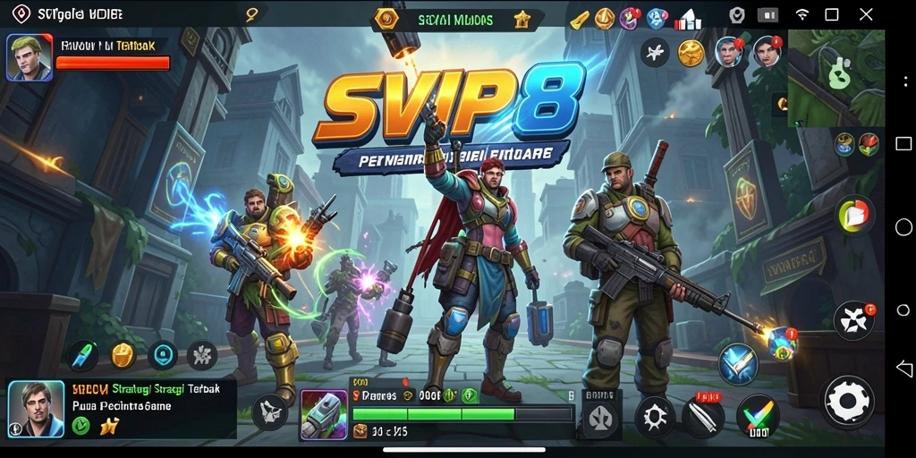 Tampilan gameplay seru dalam permainan strategi SVIP8.