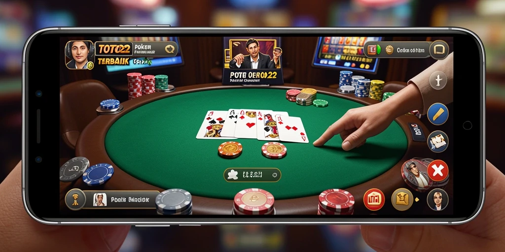Tampilan gameplay Poker yang menarik dan interaktif di TOTO22.