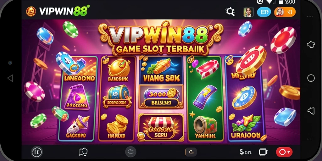 Tampilan menarik dari gameplay Slot di VIPWIN88 yang memukau.