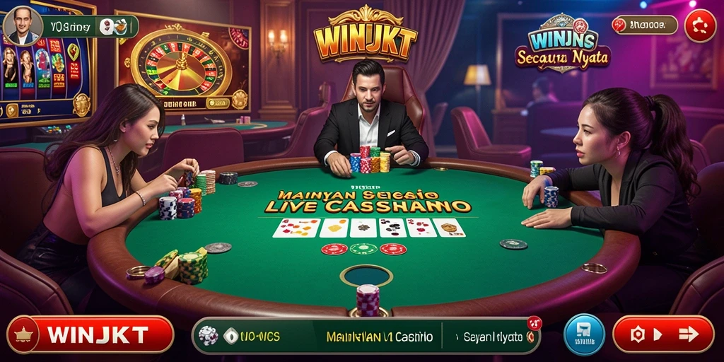 Gameplay Live Casino yang mendebarkan di WINJKT.