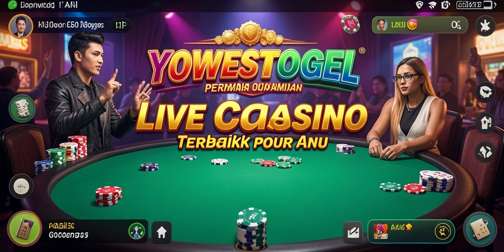 Tampilan gameplay Live Casino yang mendebarkan di YOWESTOGEL.